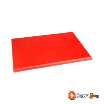 Hdpe cutting board red 450x300x25mm