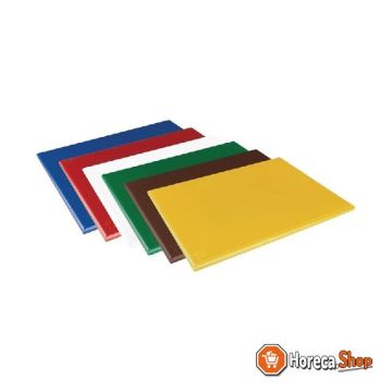 Color coded cutting board white 600x450x25mm
