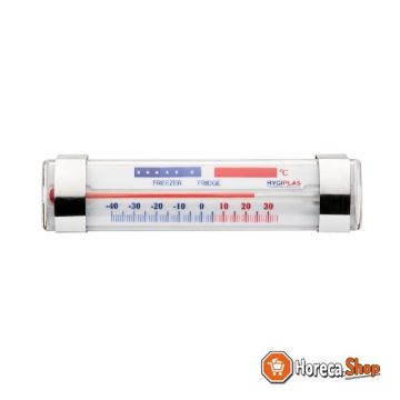 Refrigeration and freezer thermometer