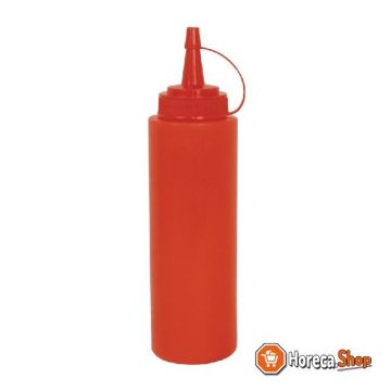 Portioning squeeze bottle red 23cl