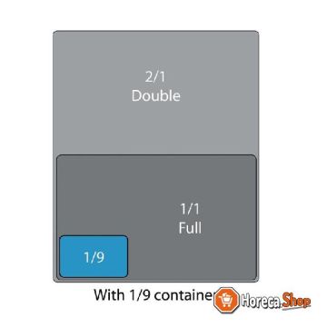 Bourgeat stainless steel gn1   9 container 100mm