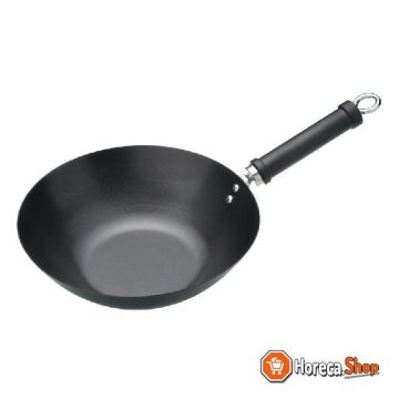 Non-stick wok with flat bottom 30.5 cm