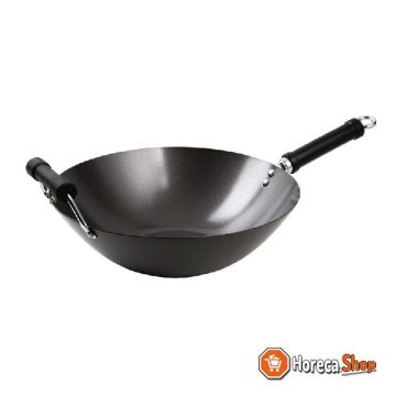 Non-stick wok with flat bottom 35.5 cm