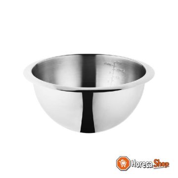 Stainless steel mixing bowl with 2.65ltr