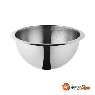 Stainless steel mixing bowl with 4ltr