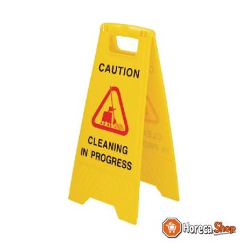 Warning sign  wet floor