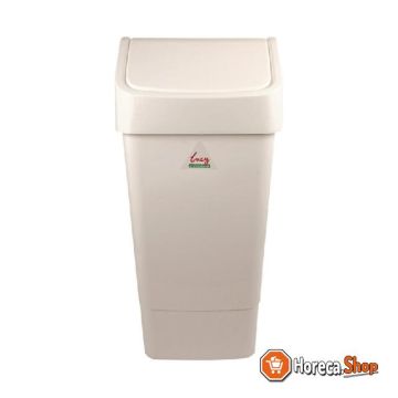 Syr waste bin with swing lid white
