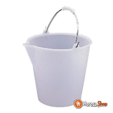 Plastic bucket white 12ltr