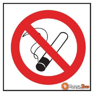 Verboden te roken vinyl sticker