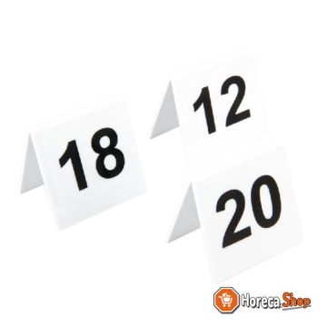 Numéros de table olympia en plastique 11-20