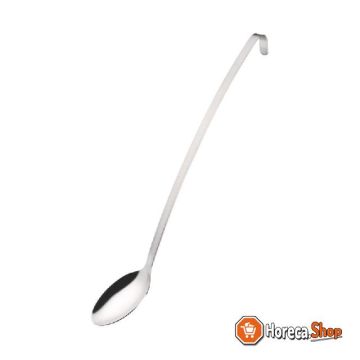 Long stainless steel serving spoon 47cm