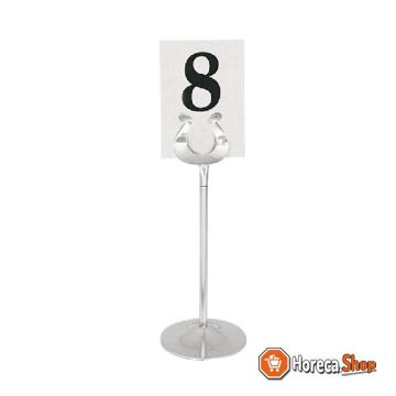 Stainless steel table number holder 20.5 cm
