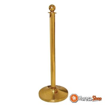 Brass barrier post with convex knob