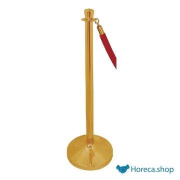 Brass barrier post with flat knob