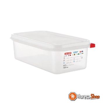 Gn1   3 food container with lid 4ltr