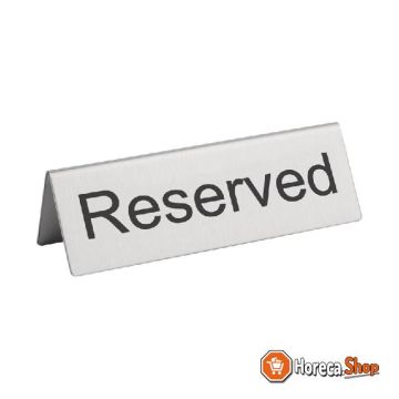 Rvs tafelbordje reserved