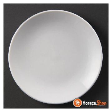 Assiettes coupées blanches  15 cm