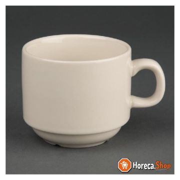 Ivory stackable coffee cups 206ml