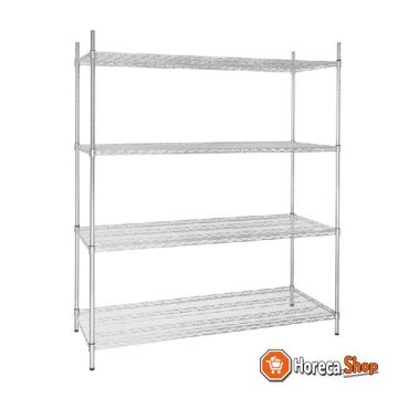 Storage rack with 4 shelves 152.5 x 61cm
