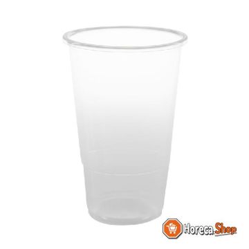 Plastico disposable beer glasses 29cl