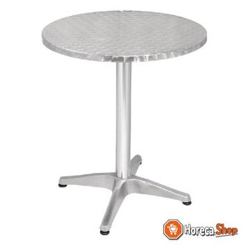 Round stainless steel table 60cm