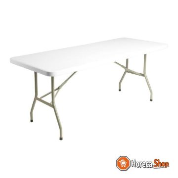 Table pliante rectangulaire  grise 1,83m
