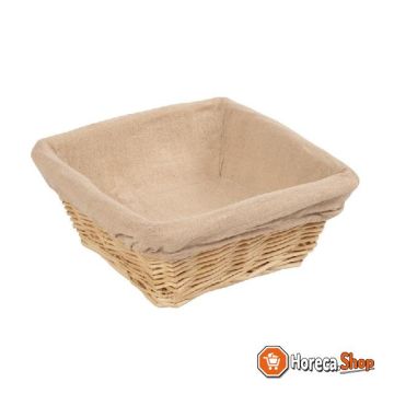 Bread basket with square cover