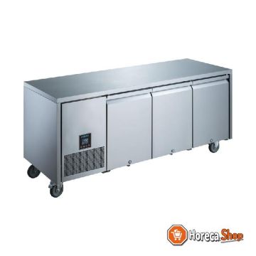 U-serie driedeurs koelwerkbank 420l
