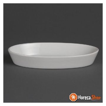 Whiteware oval baking dishes 19.5 x 11 cm