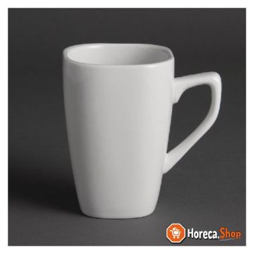 Whiteware square mug 28.5cl