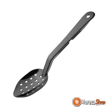 Perforated serving spoon black 28cm