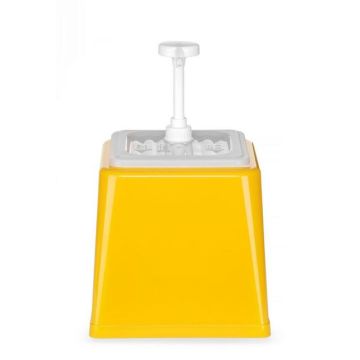 Sausdispenser met pomp, , 2,5l, geel, 230x210x(h)250mm