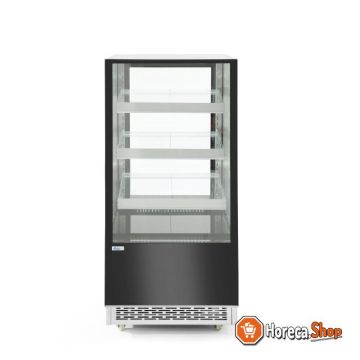 Refrigerated display case - 650 l with 3 sloping shelves