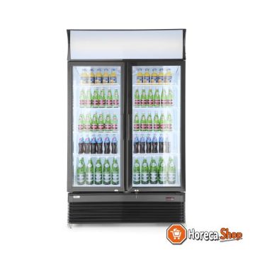 Refrigerated display case with double door 750 l