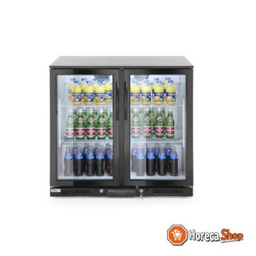 Backbar koelkast met dubbele deuren 200l, , 220-240v 160w, 900x500x(h)900mm