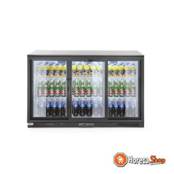 Backbar koelkast met schuifdeuren 303l, , 220-240v 215w, 1335x500x(h)900mm