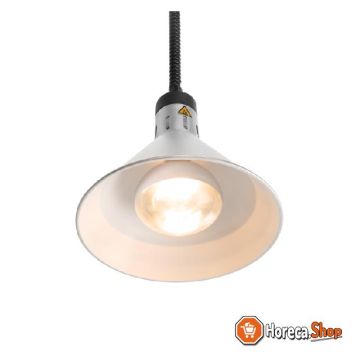 Heat lamp conical silver color