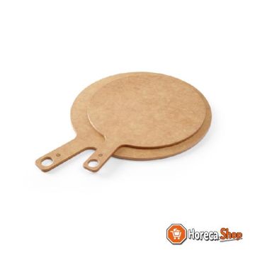 Pizza board with handle 254x340x6 mm wood fiber