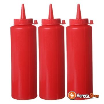 Dispenser flacon sets - 3 st., , 0,2l, rood, 3 st., ø50x(h)185mm