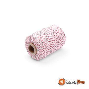 Roulade thread cotton red white 200 g