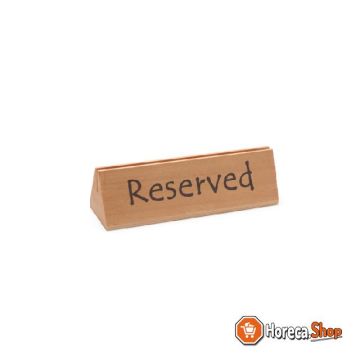 Table stand reserved wood 125x44x44 mm