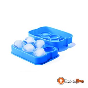 Ice cube mold 6 ball molds silicone
