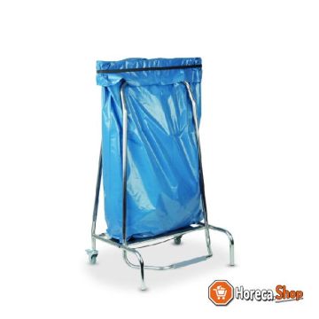 Waste bag holder 420x580x960 mm pedal bed. and 2 braked wheels