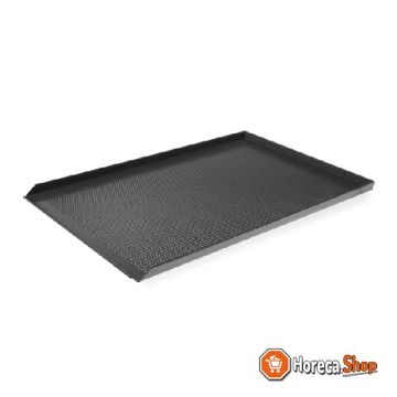 Tray aluminium 600x400 mm geperforeerd teflon coating