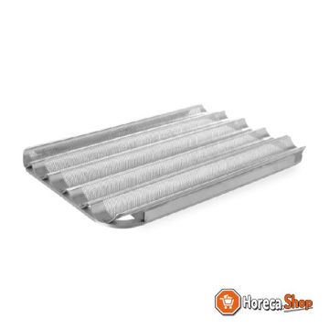 Tray aluminium 600x400 mm voor 5 stokbroden