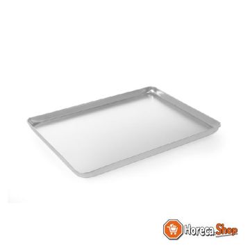 Tablett aluminium 400x300x20 mm silberfarben