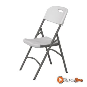 Catering chair foldable light gray