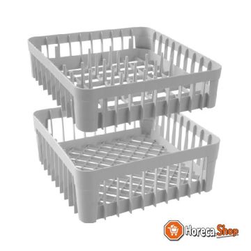 Dishwasher basket for glasses 400x400x (h) 150mm
