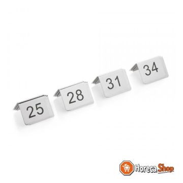 Table number plate set