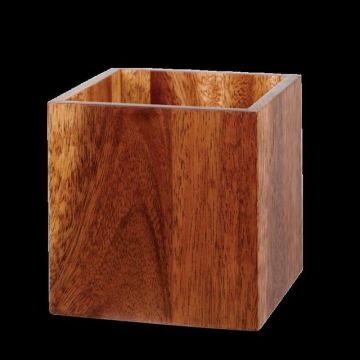 Alchemy kubus hout - 150x150x150mm - brown acacia